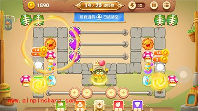 保卫萝卜3集市33关卡炮塔怎么搭建?集市33关卡金萝卜攻略