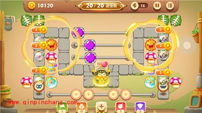 保卫萝卜3集市33关卡炮塔怎么搭建?集市33关卡金萝卜攻略