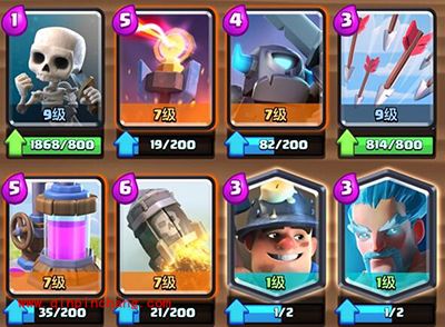 皇室战争高分竞技场卡组推荐：火箭矿工流