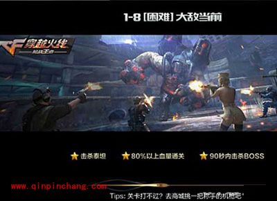 CF手游巨人城废墟困难1-8怎么过？