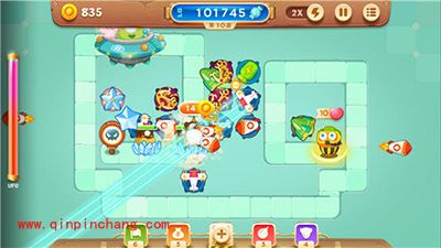 保卫萝卜3糖果模式UFO攻略