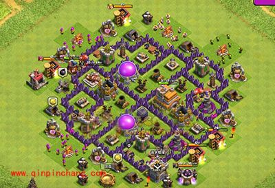 部落冲突7本毕业阵型3防空六芒星推荐