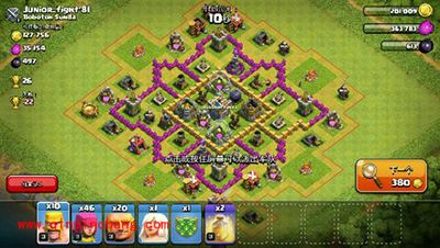 部落冲突7本毕业阵型3防空六芒星推荐