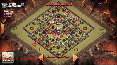 部落冲突手游天女女巫流3星11本打法