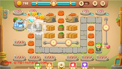 保卫萝卜3冒险模式集市第十关卡金萝卜攻略