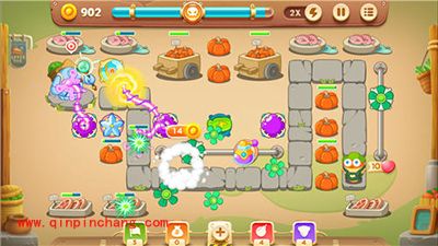 保卫萝卜3冒险模式集市第十关卡金萝卜攻略