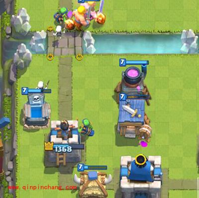 皇室战争新版本卡组测试：皇家四兵营