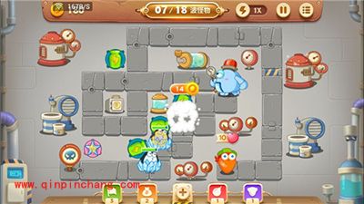 保卫萝卜3工厂主题20关卡金萝卜攻略