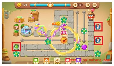 保卫萝卜3集市50关卡如何通关?集市50关卡金萝卜攻略