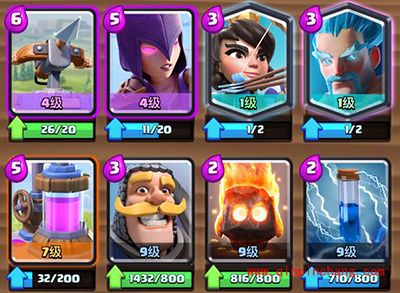 皇室战争A8竞技场卡组推荐&ldquo;新版X连弩流&rdquo;