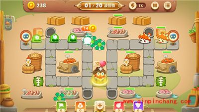 保卫萝卜3集市46关卡怎么通关?集市46关卡金萝卜攻略