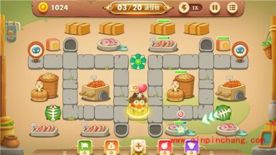 保卫萝卜3集市46关卡怎么通关?集市46关卡金萝卜攻略