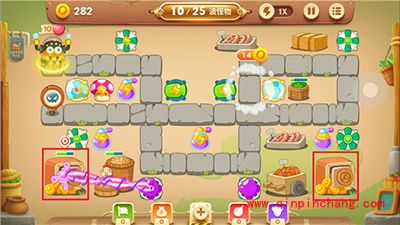 保卫萝卜3冒险模式集市34关卡怎么过？集市34关卡金萝卜攻略