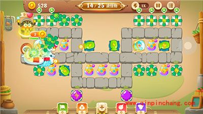 保卫萝卜3冒险模式集市34关卡怎么过？集市34关卡金萝卜攻略