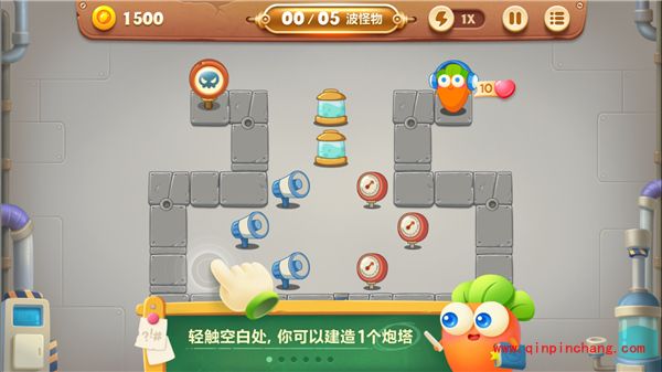 保卫萝卜3金萝卜攻略：工厂地图01关怎么过