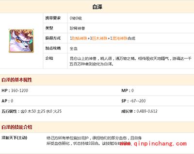 大话西游手游攻略:白泽怎么样?