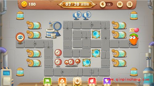 保卫萝卜3工厂第8关怎么过?第8关金萝卜通关攻略