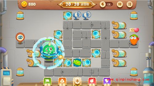 保卫萝卜3工厂第8关怎么过?第8关金萝卜通关攻略