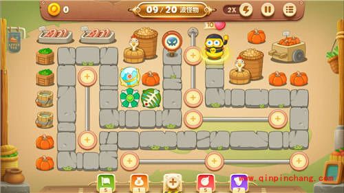 保卫萝卜3集市主题第1关金萝卜通关攻略