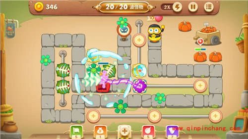 保卫萝卜3集市主题第1关金萝卜通关攻略