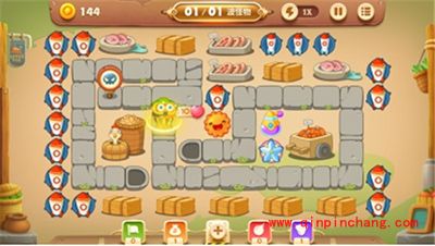 保卫萝卜3集市45关卡怎么通关?集市45关卡金萝卜攻略