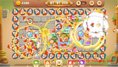 保卫萝卜3集市45关卡怎么通关?集市45关卡金萝卜攻略