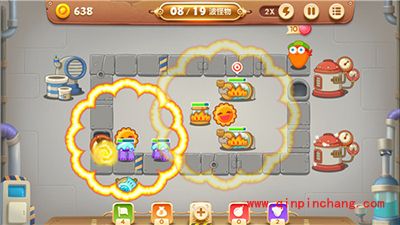 保卫萝卜3工厂主题十三关卡金萝卜攻略