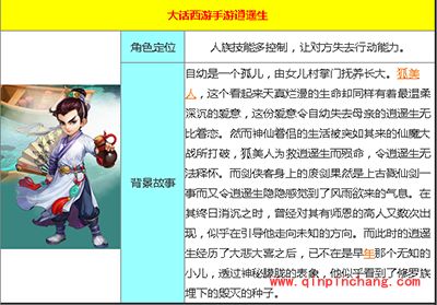 大话西游手游攻略：人族逍遥生详解