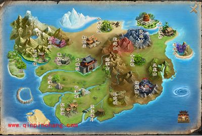 问道手游世界地图有哪些内容?世界地图介绍