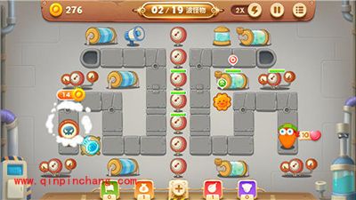 保卫萝卜3 工厂21关怎么打?21关卡金萝卜攻略