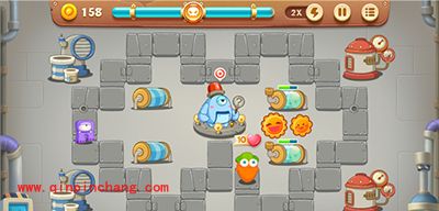 保卫萝卜3工厂主题十二关卡金萝卜攻略