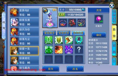 变异宝宝怎么洗?神武手游变异宝宝洗法