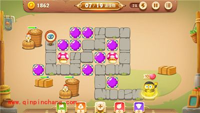 保卫萝卜3集市主题47关卡金萝卜获取攻略