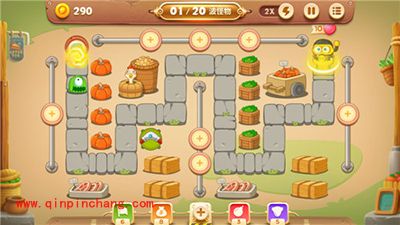 保卫萝卜3集市44关卡金萝卜获取攻略