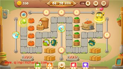 保卫萝卜3集市44关卡金萝卜获取攻略