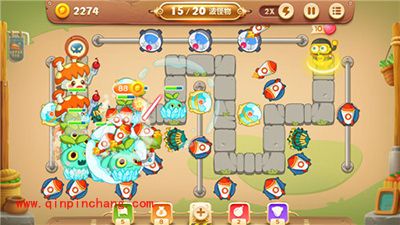 保卫萝卜3集市44关卡金萝卜获取攻略