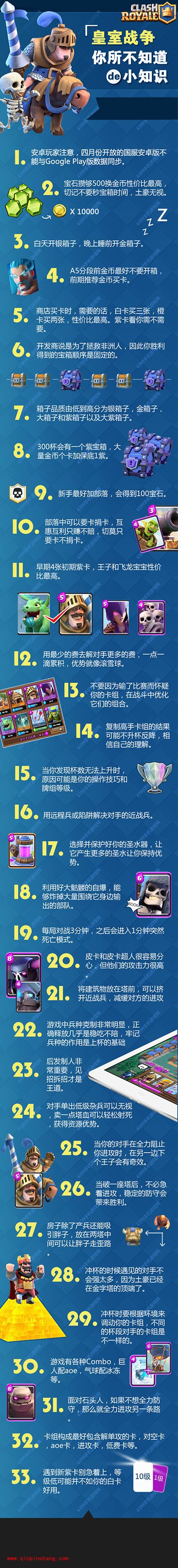 《部落冲突:皇室战争》三十三个小常识