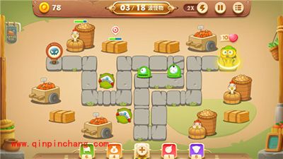 保卫萝卜3集市37关卡金萝卜获取攻略