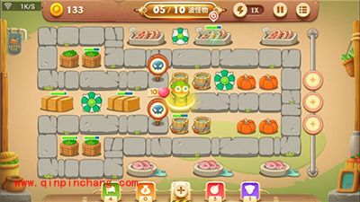 保卫萝卜3冒险模式集市第九关卡金萝卜攻略