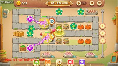 保卫萝卜3冒险模式集市第九关卡金萝卜攻略