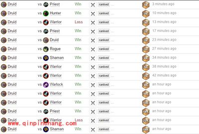 炉石传说释放野性之力的德鲁伊 怒冲欧服十九名