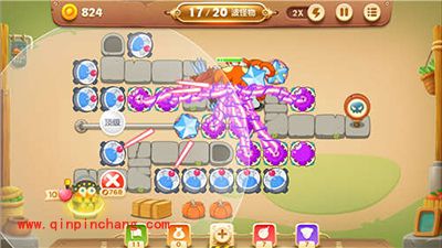 保卫萝卜3集市26关卡通关攻略 集市26关卡金萝卜心得