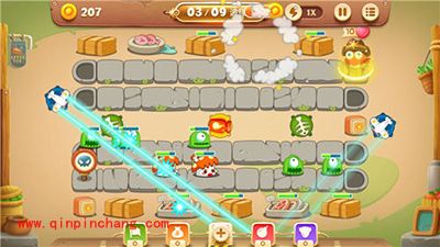 保卫萝卜3集市48关卡金萝卜攻略