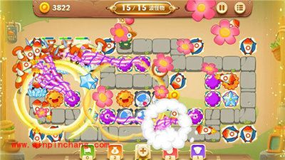 保卫萝卜3集市13关卡金萝卜攻略