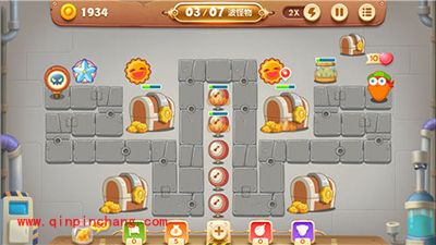 保卫萝卜3普通难度抢夺宝箱攻略