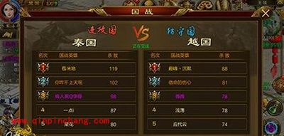 征途手游秦越之战战报解读 6.17秦越激情碰撞