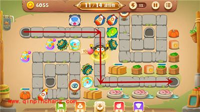 保卫萝卜3冒险模式双出口关卡解读