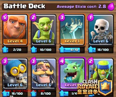 皇室战争手游A2人海战术卡组推荐