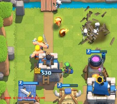 皇室战争四兵营人海战冲杯攻略