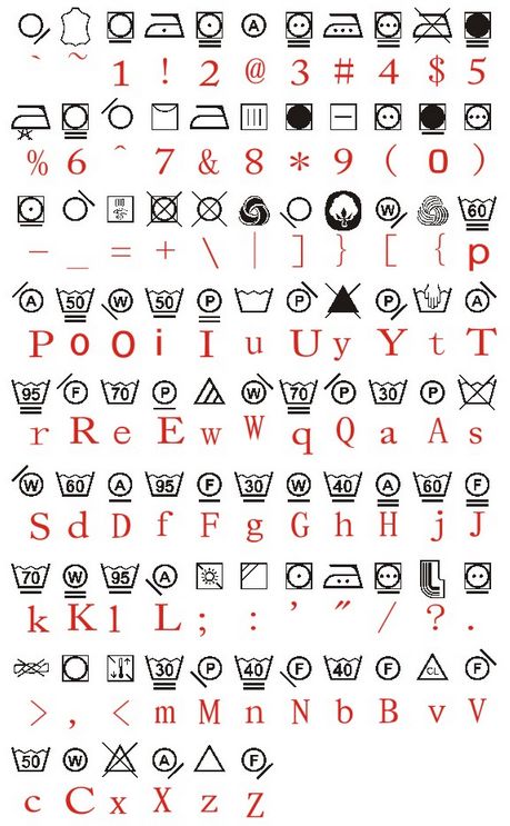 打印衣服上的洗涤标志_BarTender软件怎么打印衣服上的洗涤标志?